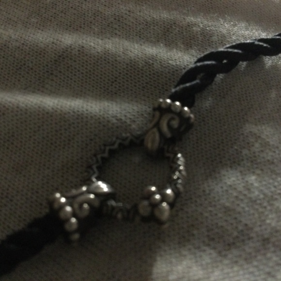 Barbara Bixby woven black silk necklace adjustable - Picture 9 of 11